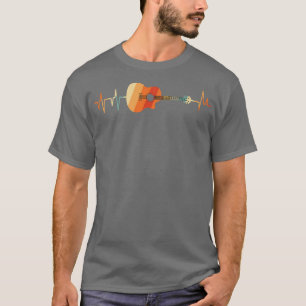 Guitar heartbeat shirt, vintage guitar, guitar t s T-Shirt