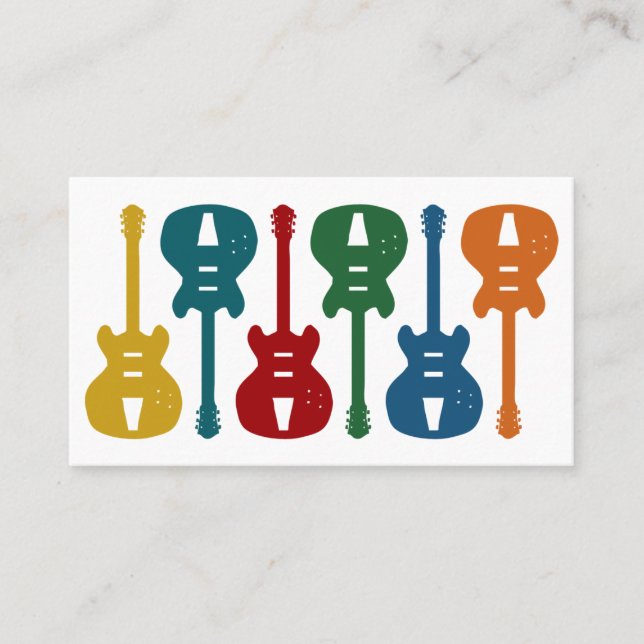 Guitar Instruction Business Cards (Front)