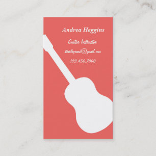 Guitar Instructor Business Card