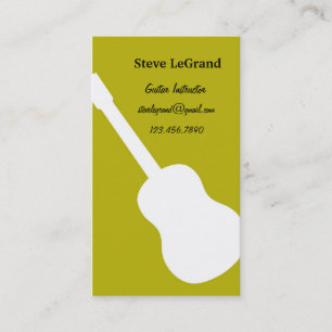 Guitar Instructor Business Card