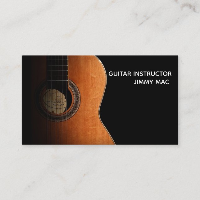 guitar instructor business card (Front)