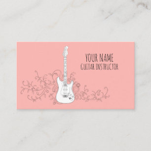 Guitar Instructor Guitarist Professional Musician Business Card