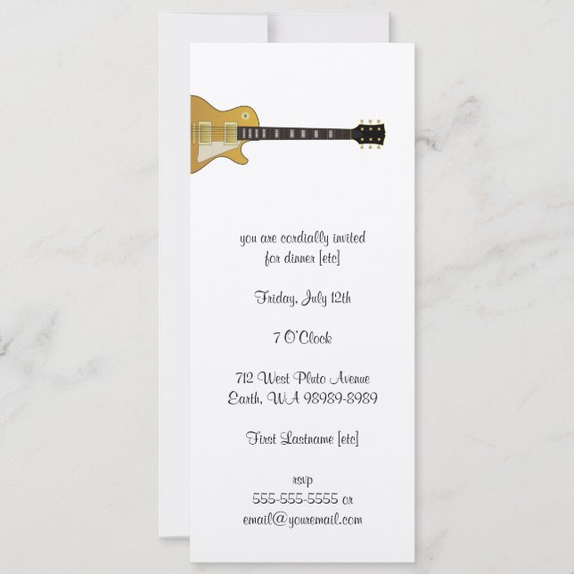 Guitar Invitation (Front)