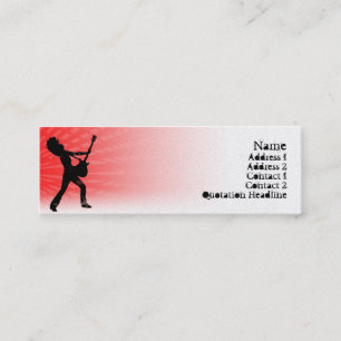 Guitar Jam  - Skinny Mini Business Card