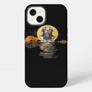 Guitar Lake Halloween Scary English Bulldog With iPhone 13 Case