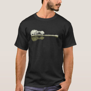 Guitar Lake Reflections Music and Guitar Lover Gui T-Shirt