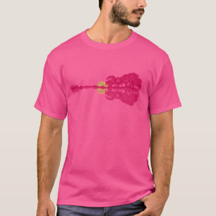 Guitar Lake Reflections Music and Guitar Lover Gui T-Shirt