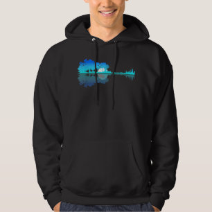 Guitar Lake Shadow Love Guitar Musician Hoodie