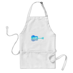 Guitar Lake Shadow Love Guitar Musician Standard Apron