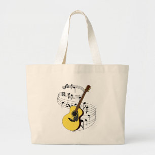 Guitar Large Tote Bag