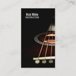 Guitar Lesson, Music , Instructor Business Cards