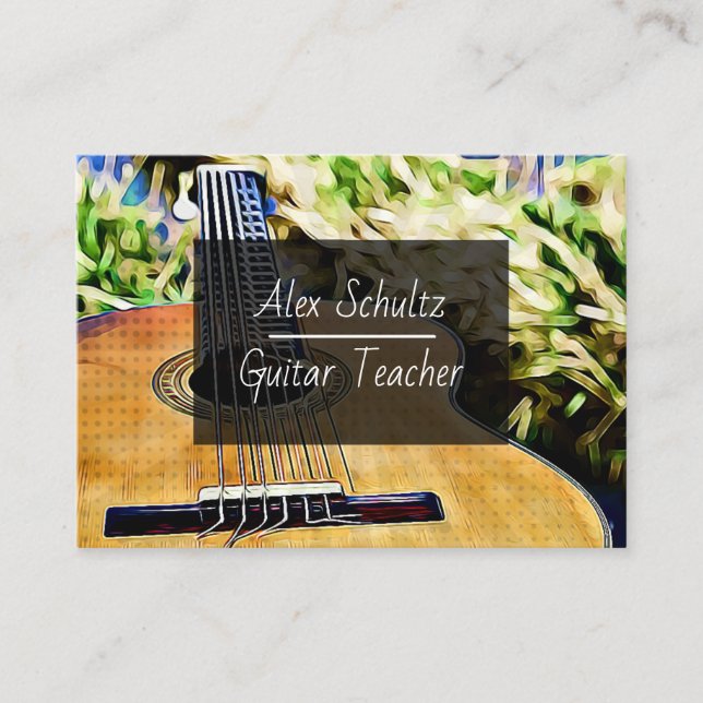 Guitar Lessons Business Card (Front)