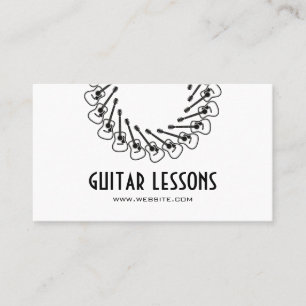 Guitar Lessons Business Card