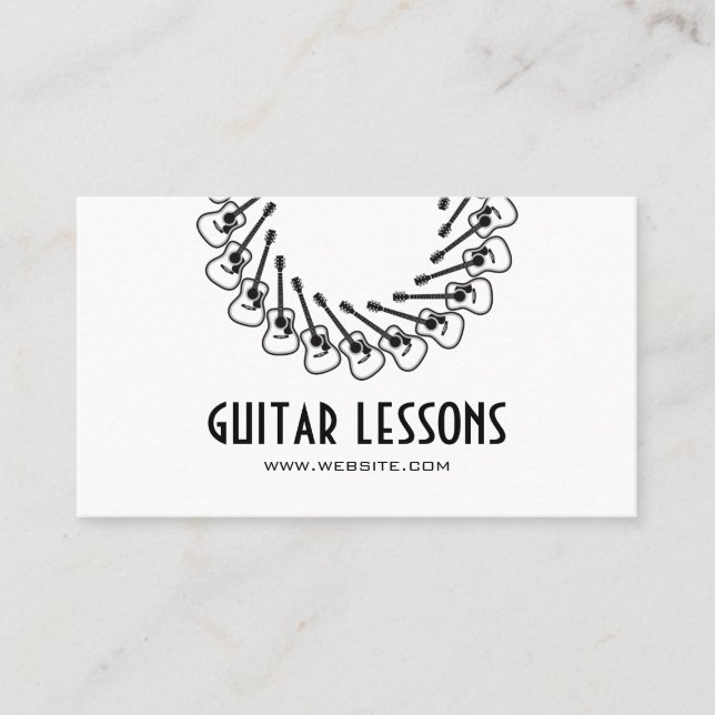 Guitar Lessons Business Card (Front)