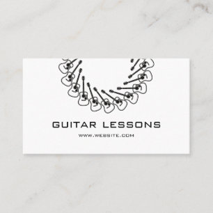 Guitar Lessons Business Card