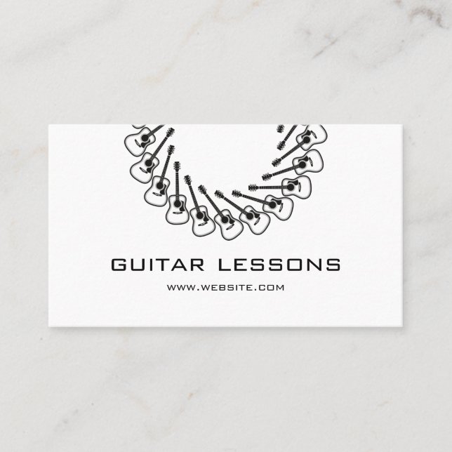 Guitar Lessons Business Card (Front)