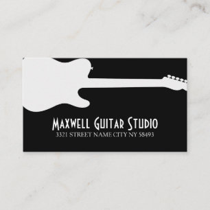 Guitar Lessons Instructor Music Studio   Business  Card