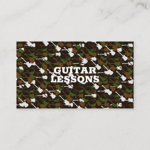 Guitar Lessons Music Teacher Instructor Guitarist Business Card