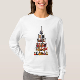 Guitar Light Christmas Ornament Merry Xmas Gifts T-Shirt