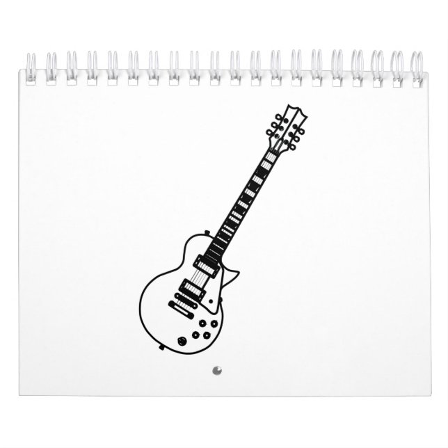 Guitar Line Drawing Calendar (Cover)
