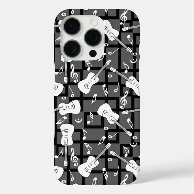 Guitar Lines Music Notes Case-Mate iPhone Case (Back)