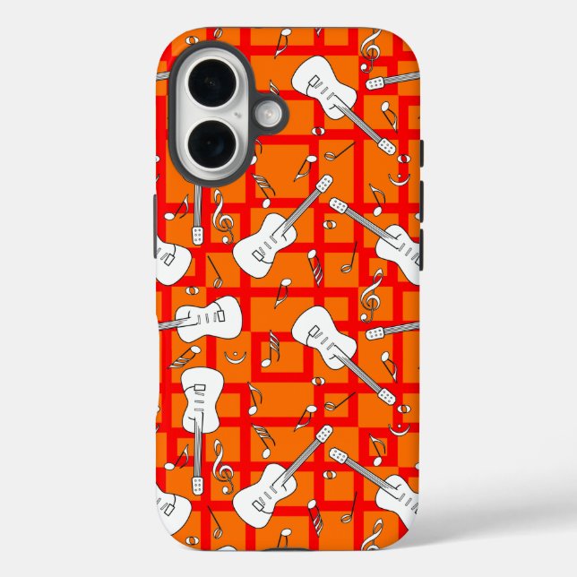 Guitar Lines Music Notes Case-Mate iPhone Case (Back)
