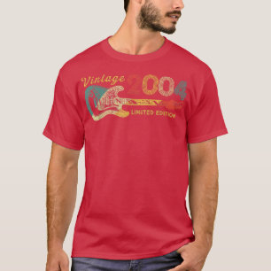 Guitar Lover 18 Year Old Gifts Vintage 2004 Limite T-Shirt