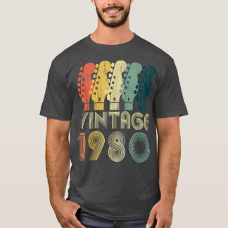Guitar Lover 42 Year Old Gifts Vintage 1980 Limite T-Shirt