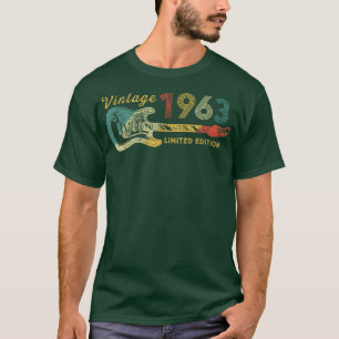 Guitar Lover 59 Year Old Gifts Vintage 1963 Limite T-Shirt