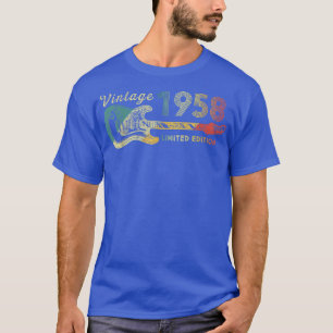 Guitar Lover 64 Year Old Gifts Vintage 1958 Limite T-Shirt