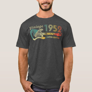Guitar Lover 70 Year Old Gifts Vintage 1952 Limite T-Shirt