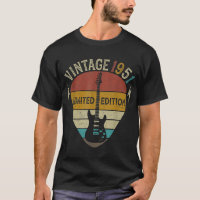 Guitar Lover 71 Years Old Gift, Vintage 1951 71th 