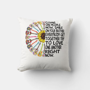 Guitar Lover   Acoustic Floral Guitar Gift Cushion