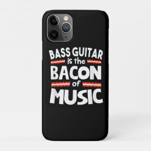 Guitar Lover Bass Guitar Is Bacon Of Music Funny Case-Mate iPhone Case