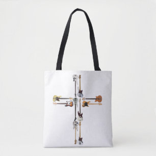 Guitar Lover Guitar Cross Gift Tote Bag
