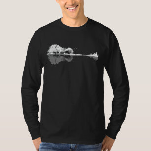Guitar Lover Guitar Lake Shadow Gift T-Shirt