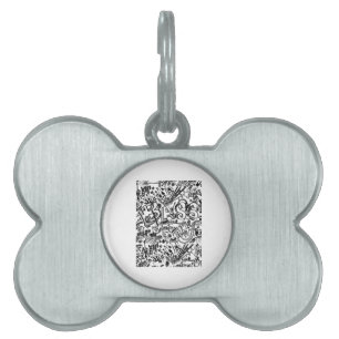 Guitar Lover Guitar Pattern Gift Pet ID Tag