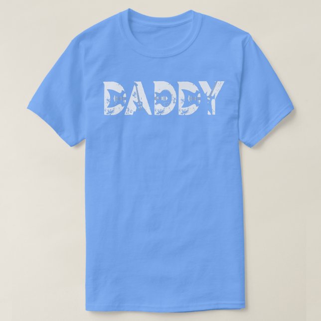 Guitar Lover Guitarist Daddy Funny Music Fathers D T-Shirt (Design Front)