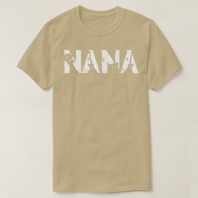 Guitar Lover Guitarist Nana Funny Music Mothers Da T-Shirt (Design Front)