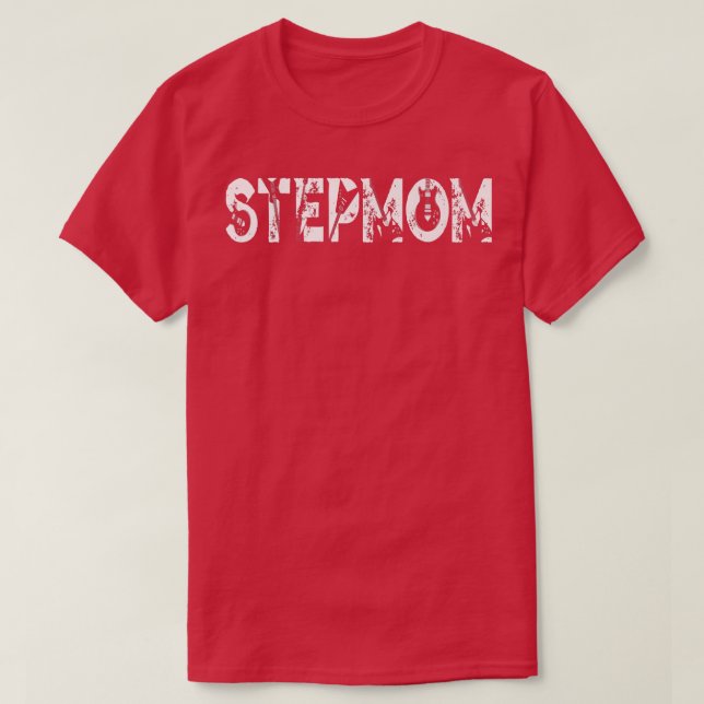 Guitar Lover Guitarist Stepmom Funny Music Mothers T-Shirt (Design Front)
