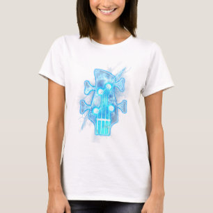 Guitar Lover Head Of A Bass Guitar Player T-Shirt