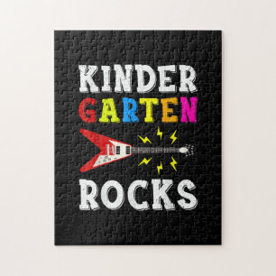 Guitar Lover   Kindergarten Rocks Guitar Jigsaw Puzzle