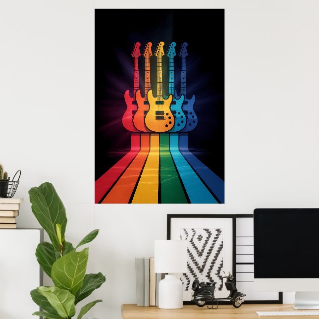 Guitar Lover Poster (Home Office)