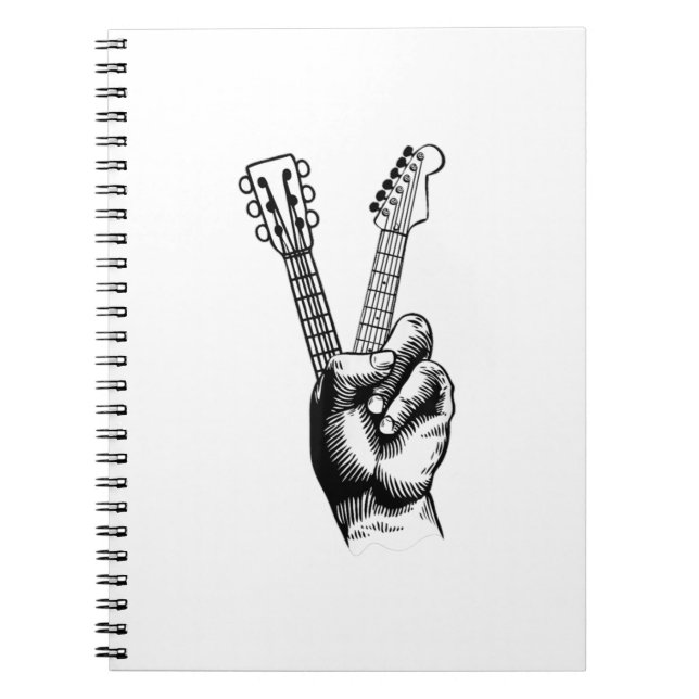 Guitar Lover | Say Hi Guitar Gift Notebook (Front)