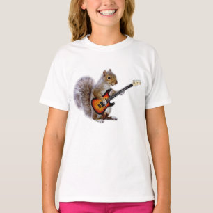Guitar Lover   Squirrel Playing Guitar T-Shirt