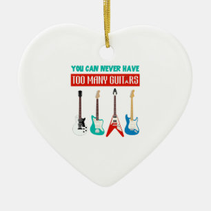 Guitar Lover You Can Never Have To Many Guitar Ceramic Tree Decoration