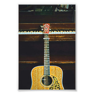 Guitar lovers gifts photo print