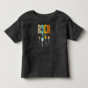 Guitar Lovers Retro Style Gift For Guitarist Toddler T-Shirt