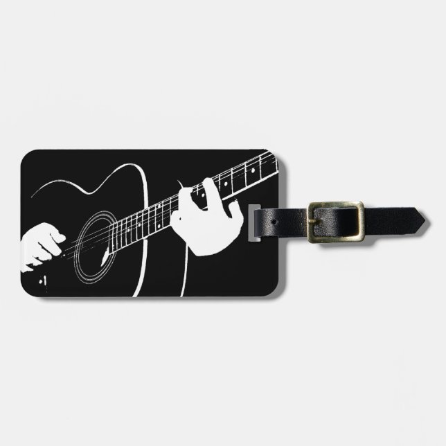 guitar luggage tag (Front Horizontal)