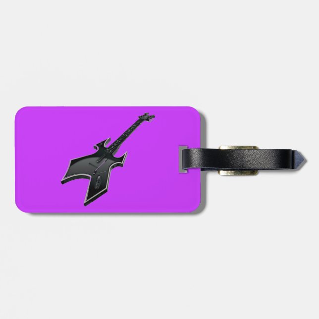 guitar luggage tag (Back Horizontal)